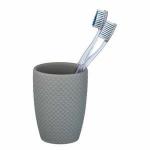 Punto szürke kerámia fogkefetartó pohár - Wenko